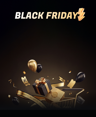 Black Friday gifts and balloons