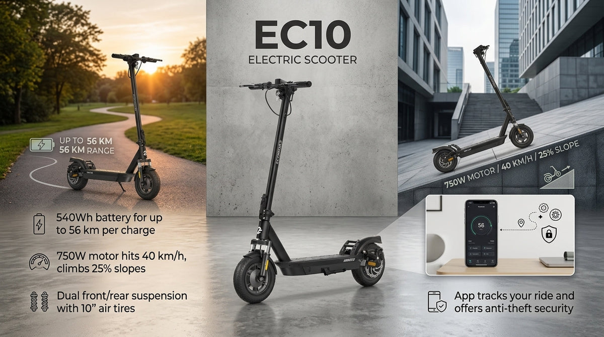 What Makes the ECOROAD EC10 a Comfortable Commuter Electric Scooter?