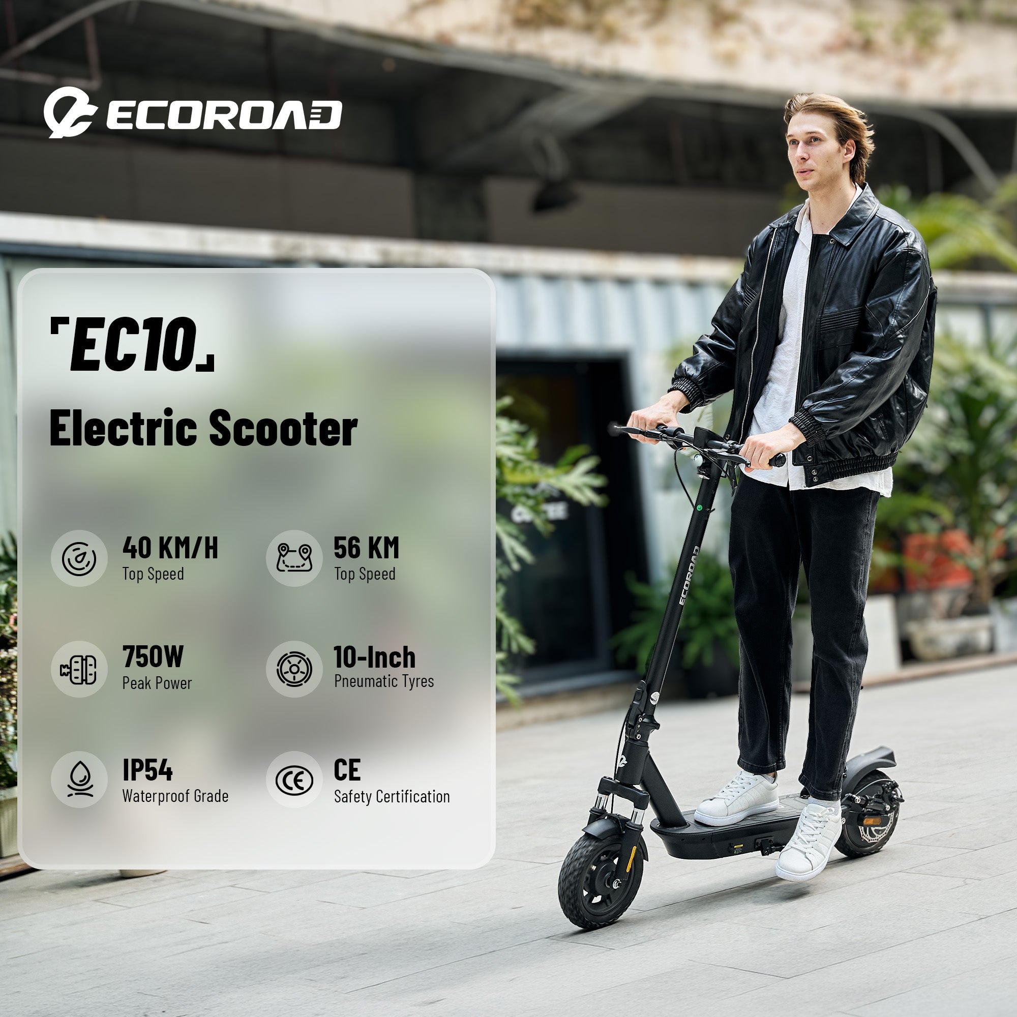 ECOROAD Electric Scooter for Adults