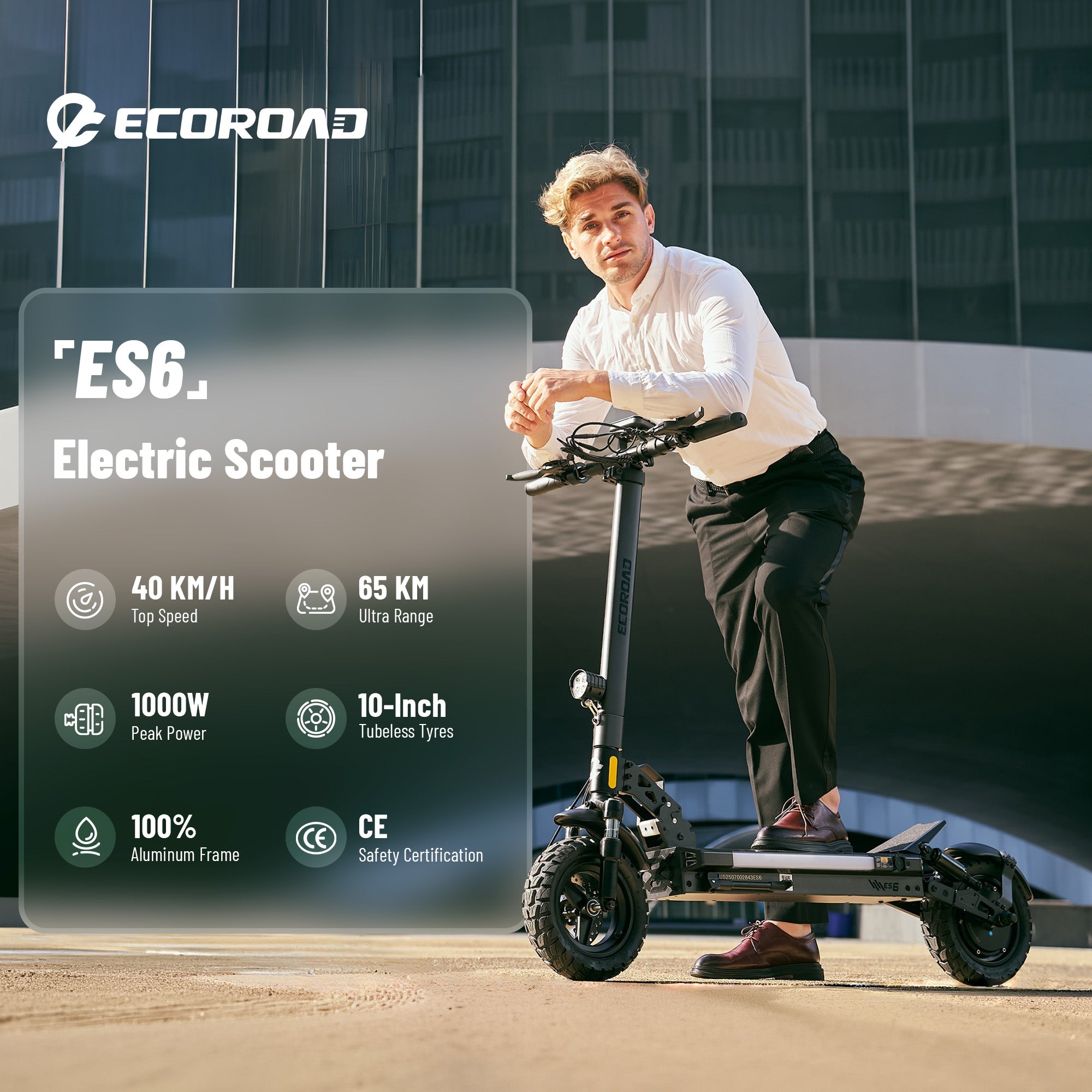ECOROAD Electric Scooter for Adults