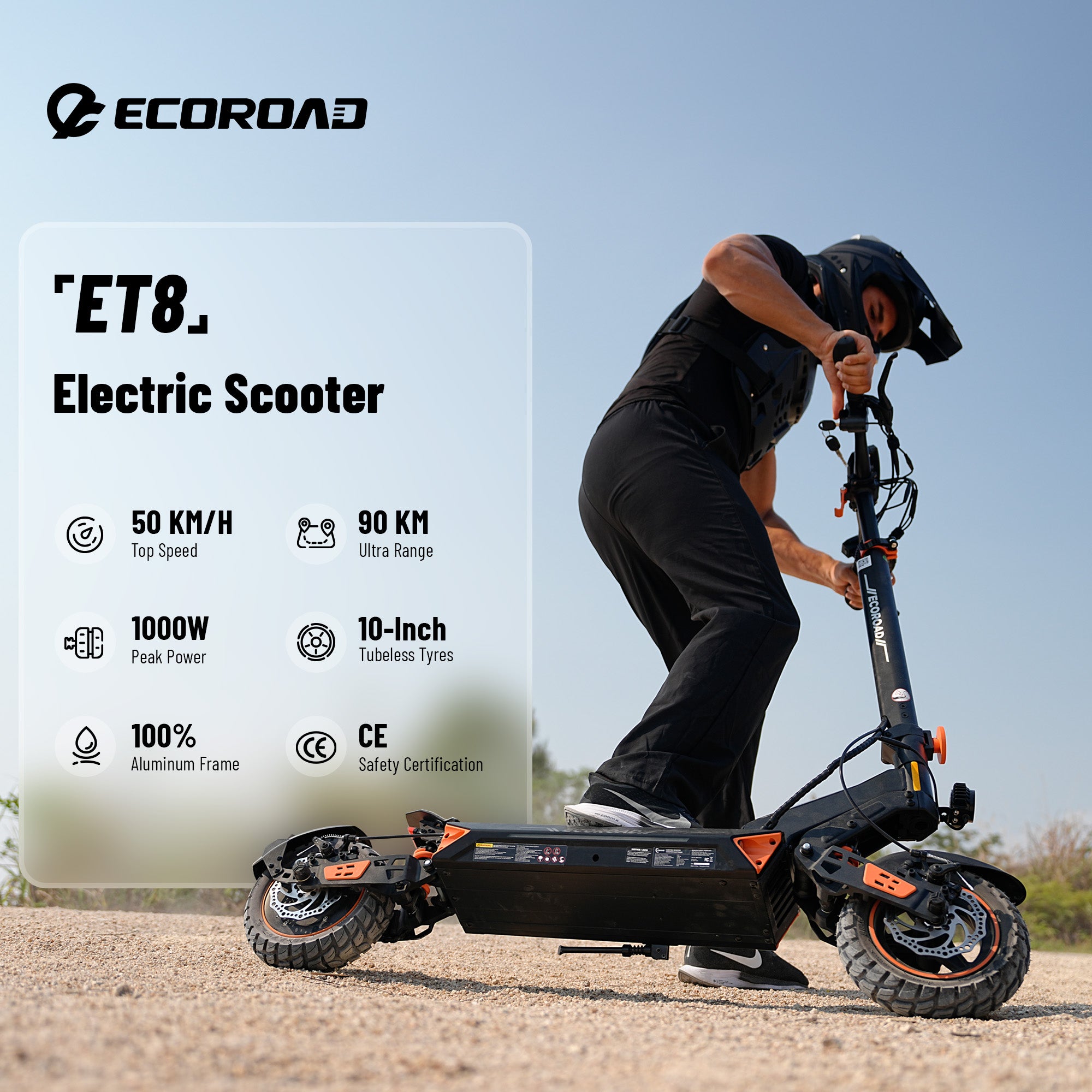 ECOROAD Electric Scooter for Adults